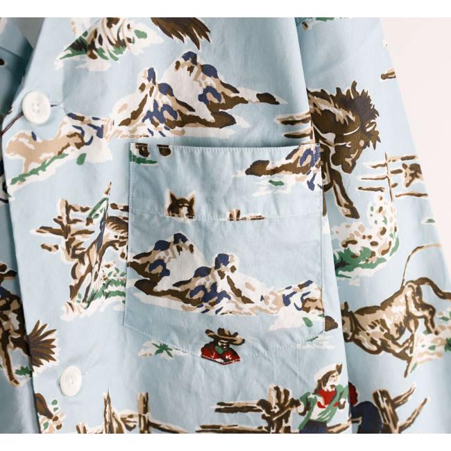 TOWN CRAFT タウンクラフト TC26S01100 プリンティド パジャマジャケット PRINTED PAJAMA JACKET |  | 18