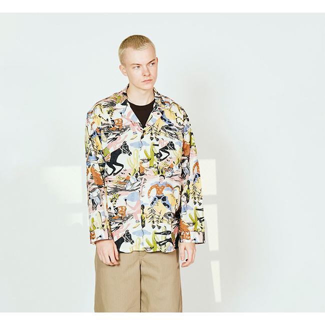 TOWN CRAFT タウンクラフト TC26S01100 プリンティド パジャマジャケット PRINTED PAJAMA JACKET |  | 02