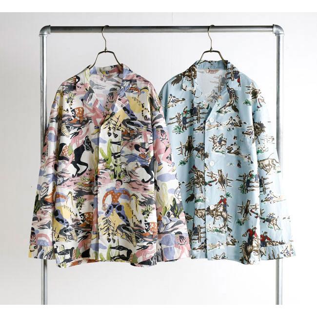TOWN CRAFT タウンクラフト TC26S01100 プリンティド パジャマジャケット PRINTED PAJAMA JACKET |  | 04
