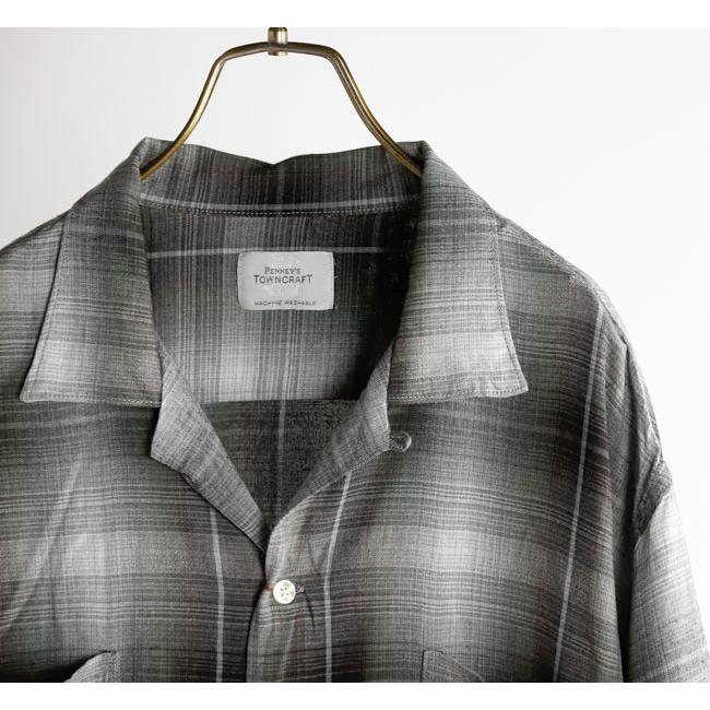 TOWN CRAFT タウンクラフト TC26S01200 オンブレチェックシャツ 半袖 60S OMBRE LOOP COLLAR S/S SHIRTS |  | 10
