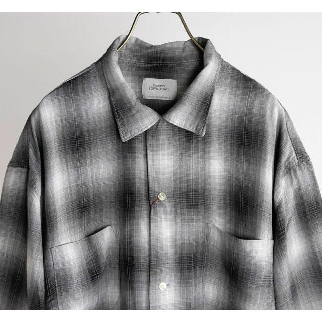TOWN CRAFT タウンクラフト TC26S01200 オンブレチェックシャツ 半袖 60S OMBRE LOOP COLLAR S/S SHIRTS |  | 14