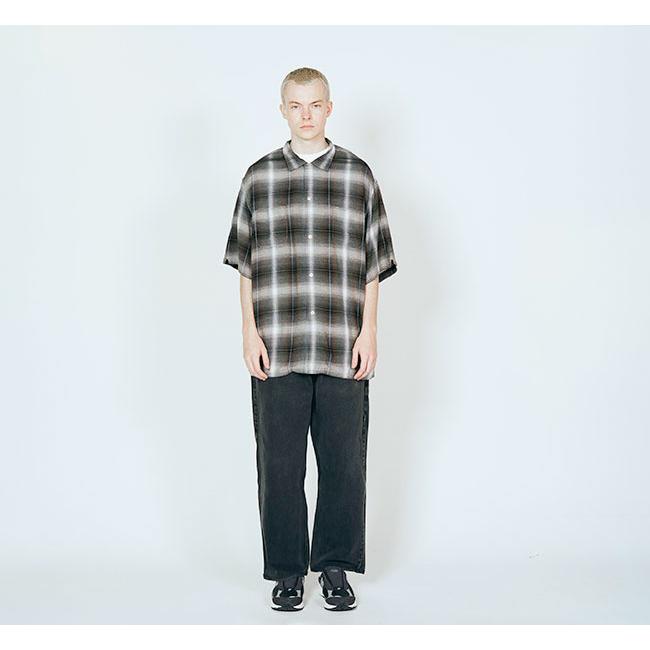 TOWN CRAFT タウンクラフト TC26S01200 オンブレチェックシャツ 半袖 60S OMBRE LOOP COLLAR S/S SHIRTS |  | 01