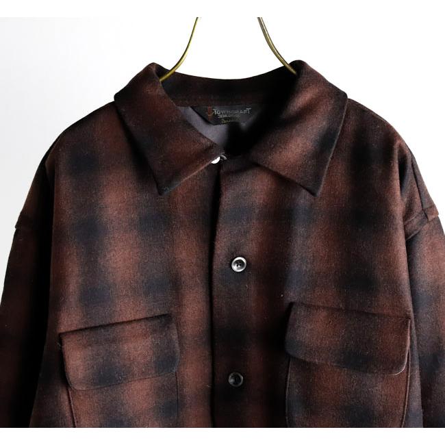 TOWN CRAFT タウンクラフト TC25F006AM 50S ウール オンブレ ダブルフラップ ループカラーシャツ 50S WOOL OMBRE W-FLAP LOOP COLLAR SHIRT |  | 15