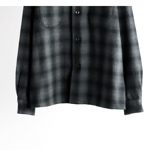 TOWN CRAFT タウンクラフト TC25F006AM 50S ウール オンブレ ダブルフラップ ループカラーシャツ 50S WOOL OMBRE W-FLAP LOOP COLLAR SHIRT |  | 18