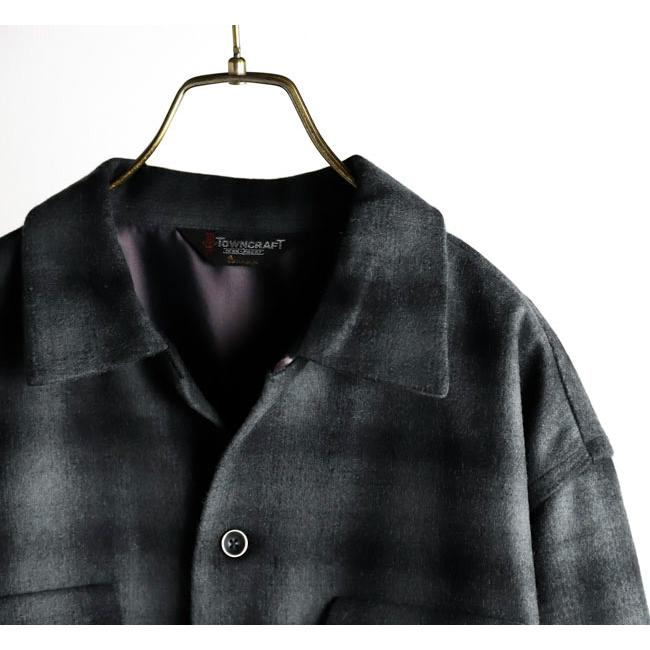 TOWN CRAFT タウンクラフト TC25F006AM 50S ウール オンブレ ダブルフラップ ループカラーシャツ 50S WOOL OMBRE W-FLAP LOOP COLLAR SHIRT |  | 19