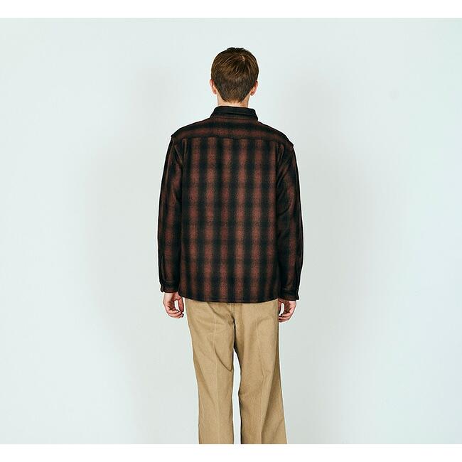 TOWN CRAFT タウンクラフト TC25F006AM 50S ウール オンブレ ダブルフラップ ループカラーシャツ 50S WOOL OMBRE W-FLAP LOOP COLLAR SHIRT |  | 01