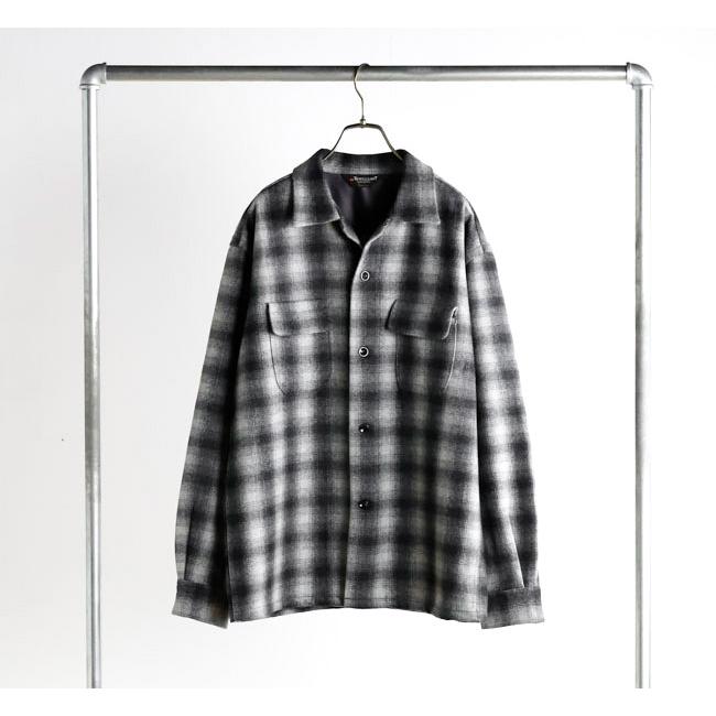 TOWN CRAFT タウンクラフト TC25F006AM 50S ウール オンブレ ダブルフラップ ループカラーシャツ 50S WOOL OMBRE W-FLAP LOOP COLLAR SHIRT |  | 04