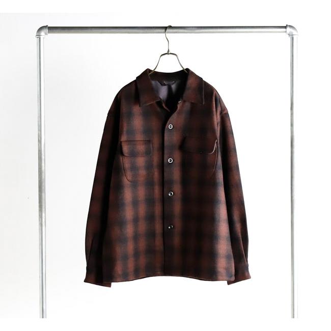 TOWN CRAFT タウンクラフト TC25F006AM 50S ウール オンブレ ダブルフラップ ループカラーシャツ 50S WOOL OMBRE W-FLAP LOOP COLLAR SHIRT |  | 05