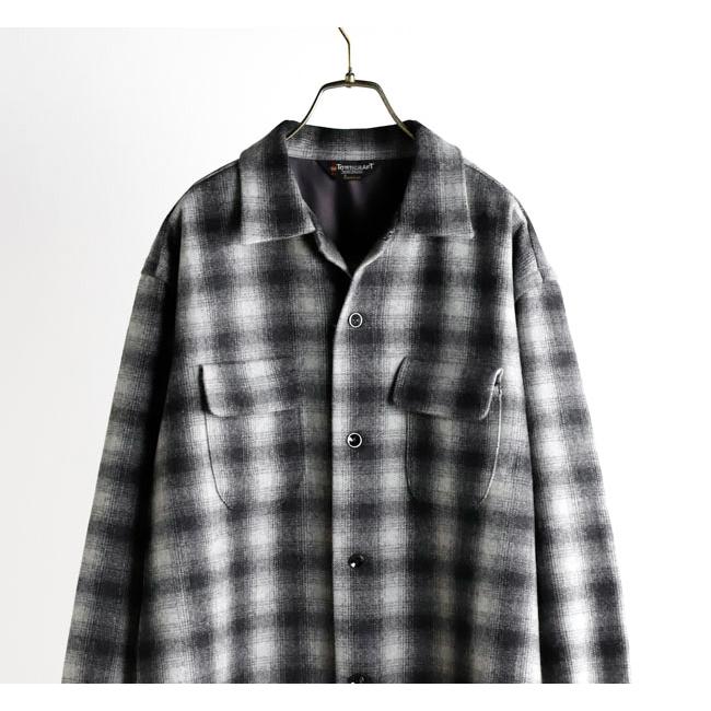 TOWN CRAFT タウンクラフト TC25F006AM 50S ウール オンブレ ダブルフラップ ループカラーシャツ 50S WOOL OMBRE W-FLAP LOOP COLLAR SHIRT |  | 08