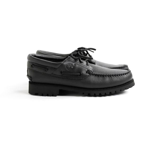 Timberland ティンバーランド A2PDQANI スリーアイ(3eye) ラグ ハンドソーン ボート シューズ オールオーバーブラック | 