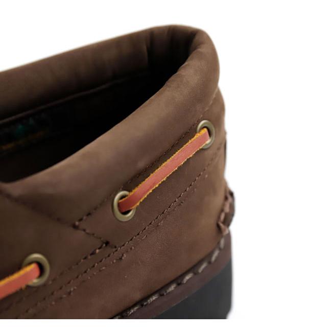 Timberland ティンバーランド A2PDQW07 スリーアイ(3eye) ラグ ハンドソーン ボート シューズ オールオーバー ダークブラウン ヌバック |  | 12