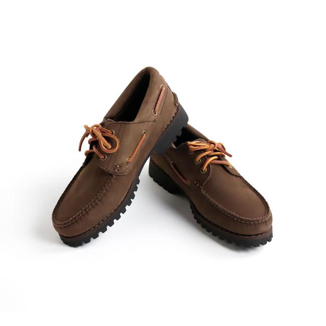 Timberland ティンバーランド A2PDQW07 スリーアイ(3eye) ラグ ハンドソーン ボート シューズ オールオーバー ダークブラウン ヌバック |  | 05