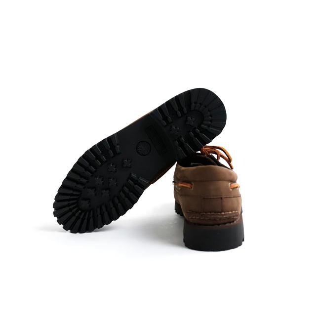 Timberland ティンバーランド A2PDQW07 スリーアイ(3eye) ラグ ハンドソーン ボート シューズ オールオーバー ダークブラウン ヌバック |  | 06
