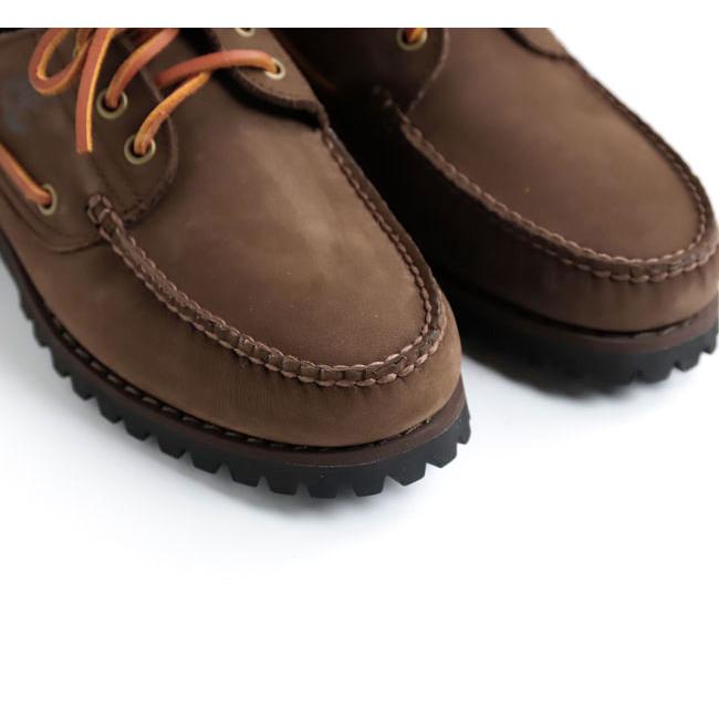 Timberland ティンバーランド A2PDQW07 スリーアイ(3eye) ラグ ハンドソーン ボート シューズ オールオーバー ダークブラウン ヌバック |  | 08