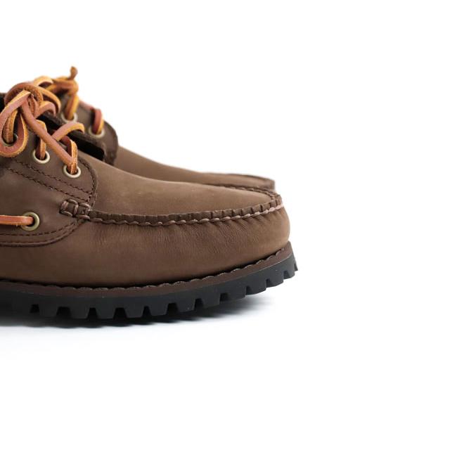 Timberland ティンバーランド A2PDQW07 スリーアイ(3eye) ラグ ハンドソーン ボート シューズ オールオーバー ダークブラウン ヌバック |  | 09