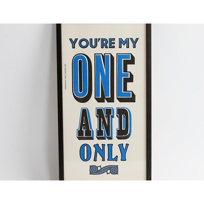 A TWO PIPE PROBLEM LETTERPRESS / ONE AND ONLY POSTER BLUE Mサイズ