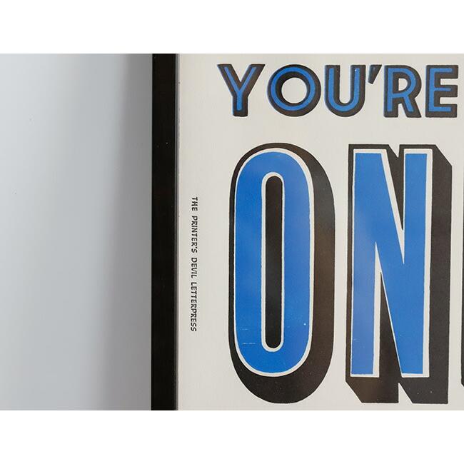 A TWO PIPE PROBLEM LETTERPRESS / ONE AND ONLY POSTER BLUE Mサイズ |  | 04