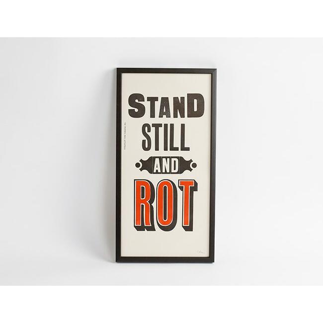 A TWO PIPE PROBLEM LETTERPRESS / STAND STILL AND ROT WH Mサイズ