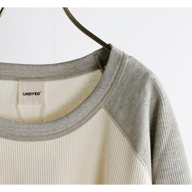 SALE30%OFF //UNDYED STANDARD アンダイドスタンダード WAFFLEFACE CONBI 3/4 SLEEVE ワッフルフェイス ラグランカットソー UNS25SLT003A |  | 12
