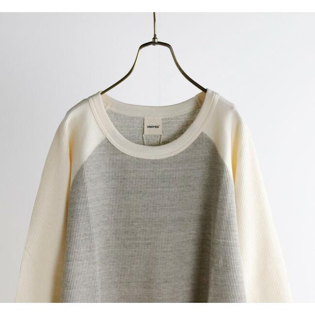 SALE30%OFF //UNDYED STANDARD アンダイドスタンダード WAFFLEFACE CONBI 3/4 SLEEVE ワッフルフェイス ラグランカットソー UNS25SLT003A |  | 07