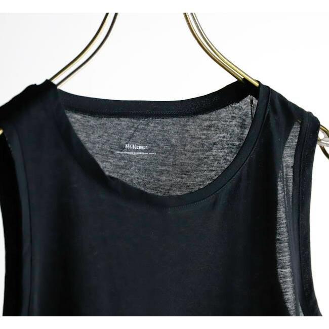 SALE20%OFF //Veritecoeur ヴェリテクール VCC-505 強撚天竺 INNER TANK TOP |  | 10