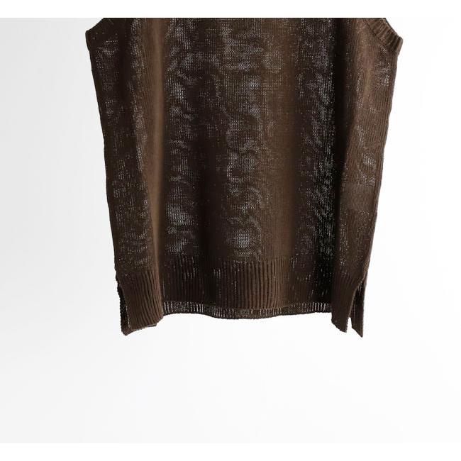 SALE40%OFF //Veritecoeur ヴェリテクール VCK-307 テンセルノースリーブニット |  | 10