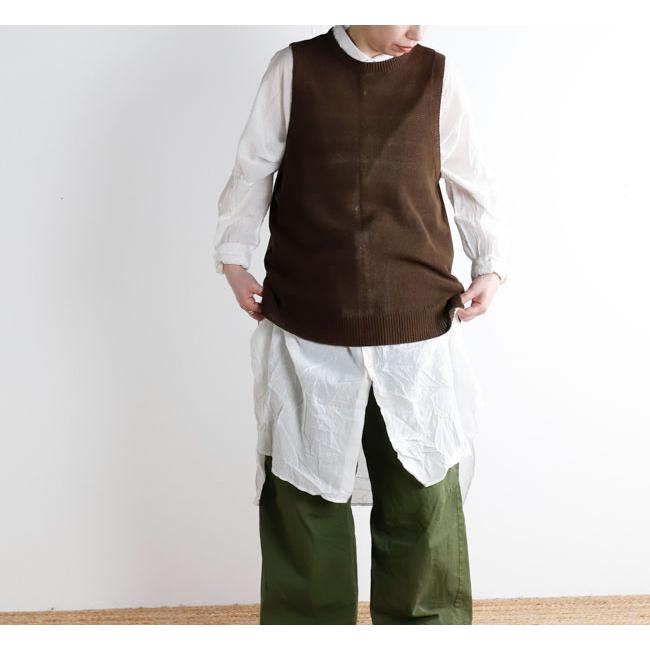 SALE40%OFF //Veritecoeur ヴェリテクール VCK-307 テンセルノースリーブニット |  | 01