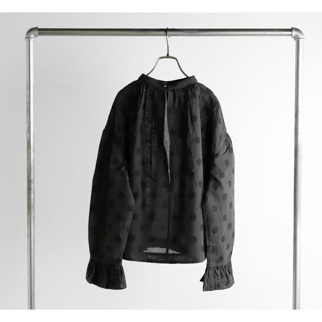 SALE30%OFF //Veritecoeur ヴェリテクール VC-2686B ギャザーブラウス ドット |  | 10