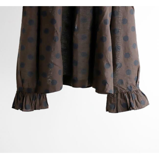 SALE30%OFF //Veritecoeur ヴェリテクール VC-2686B ギャザーブラウス ドット |  | 12