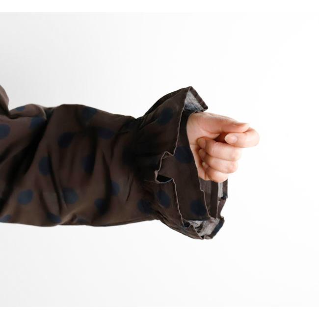 SALE30%OFF //Veritecoeur ヴェリテクール VC-2686B ギャザーブラウス ドット |  | 05