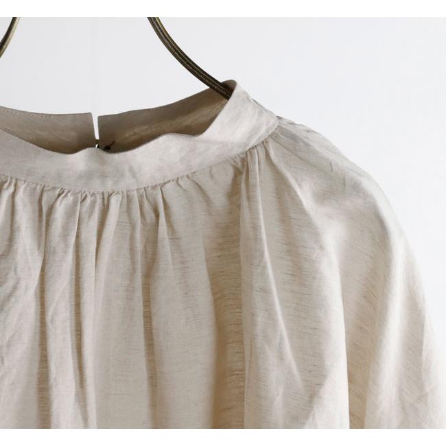 SALE30%OFF //Veritecoeur ヴェリテクール VC-2686A ギャザーブラウス 無地 |  | 12