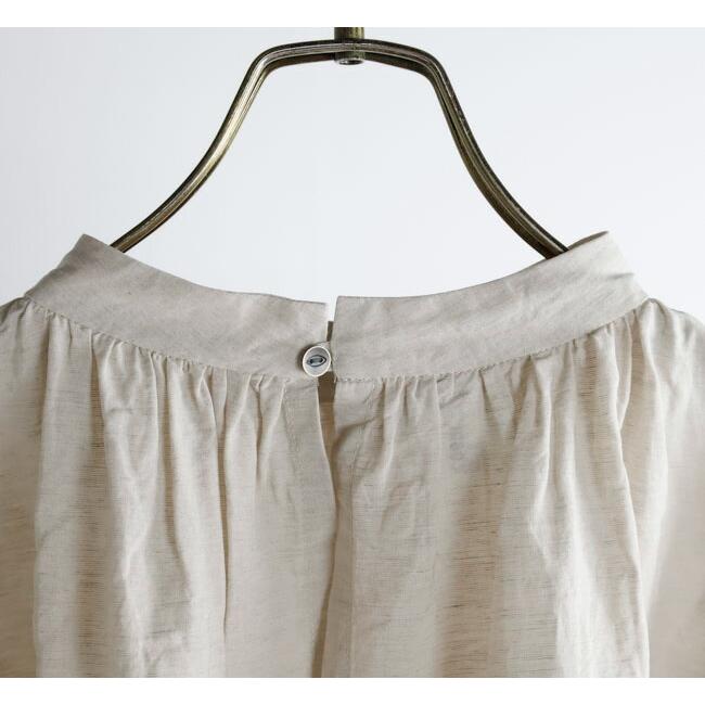 SALE30%OFF //Veritecoeur ヴェリテクール VC-2686A ギャザーブラウス 無地 |  | 14