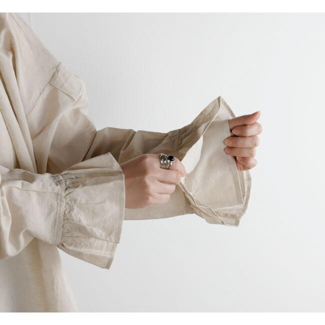 SALE30%OFF //Veritecoeur ヴェリテクール VC-2686A ギャザーブラウス 無地 |  | 02