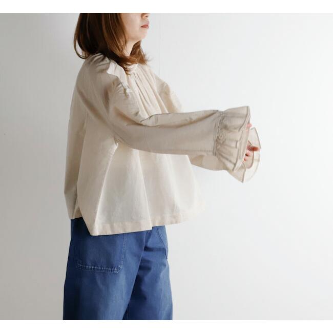 SALE30%OFF //Veritecoeur ヴェリテクール VC-2686A ギャザーブラウス 無地 |  | 04
