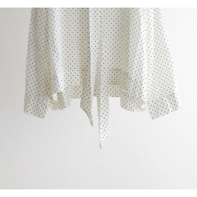 Veritecoeur ヴェリテクール VC-2748 ドットタイカラーブラウス |  | 14