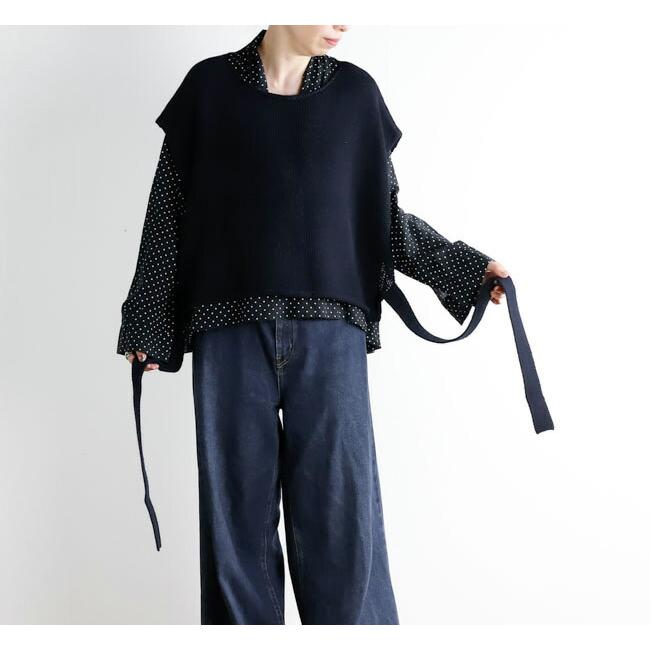 Veritecoeur ヴェリテクール VCK-294 リボンニットベスト | 