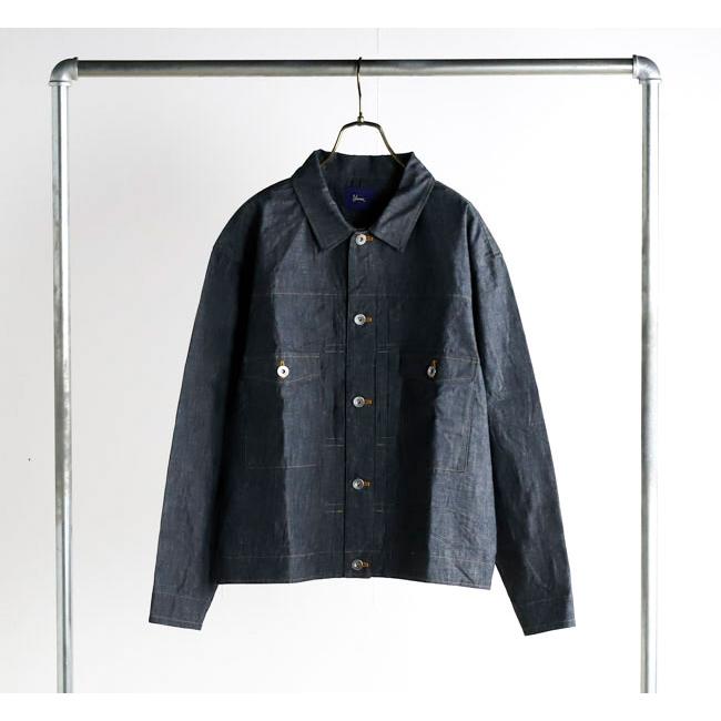 Yarmo ヤーモ YAR-26SS J29 ワークジャケット Indigo Chambray Work JK |  | 02