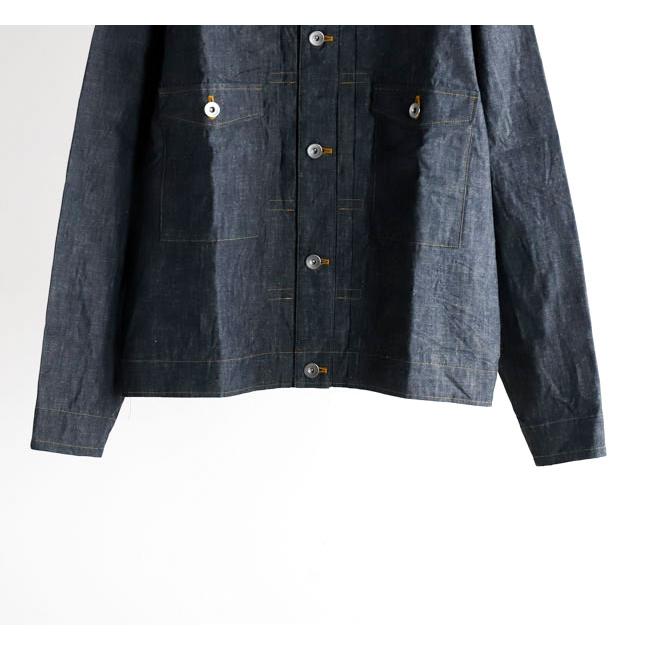 Yarmo ヤーモ YAR-26SS J29 ワークジャケット Indigo Chambray Work JK |  | 06