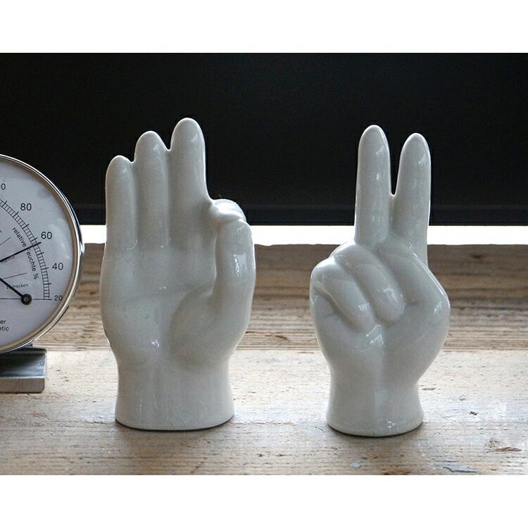 Porcelain Hand Objet “OK”　ポーセリン ハンド オブジェ "オーケー"｜old｜04