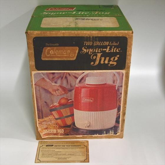 お値下げ！レア1976coleman スノーライトジャグ　ヴィンテージコールマン Coleman コールマン スノーライト ジャグ 76年9月製 NOS 新古品
