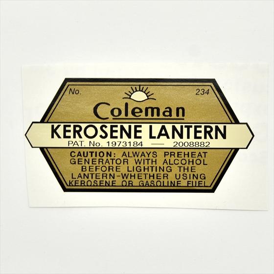 Coleman コールマン デカール 234 ケロシン シングルマントル