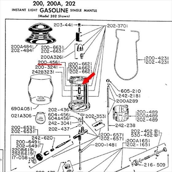 Coleman コールマン 200A ロックナット NOS 新古品 P065