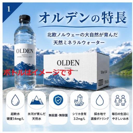 北欧 ノルウェー ミネラルウォーター 500ml 24本 オルデン 超軟水 水