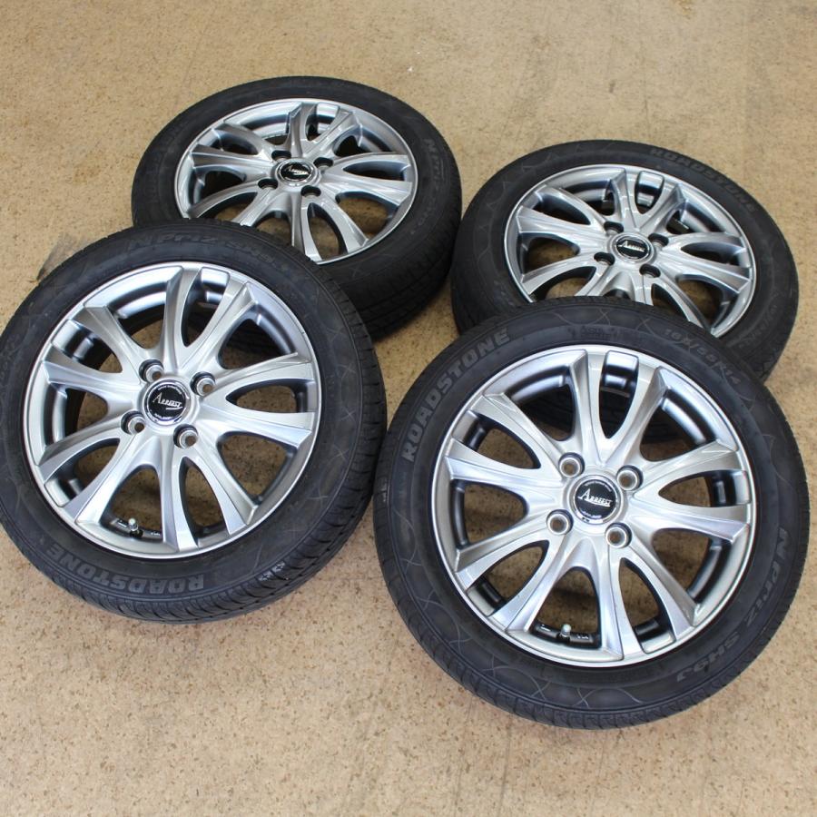 夏タイヤ 14インチ 165/55/R14 2018年製 アルミ ホイール付き 4本 