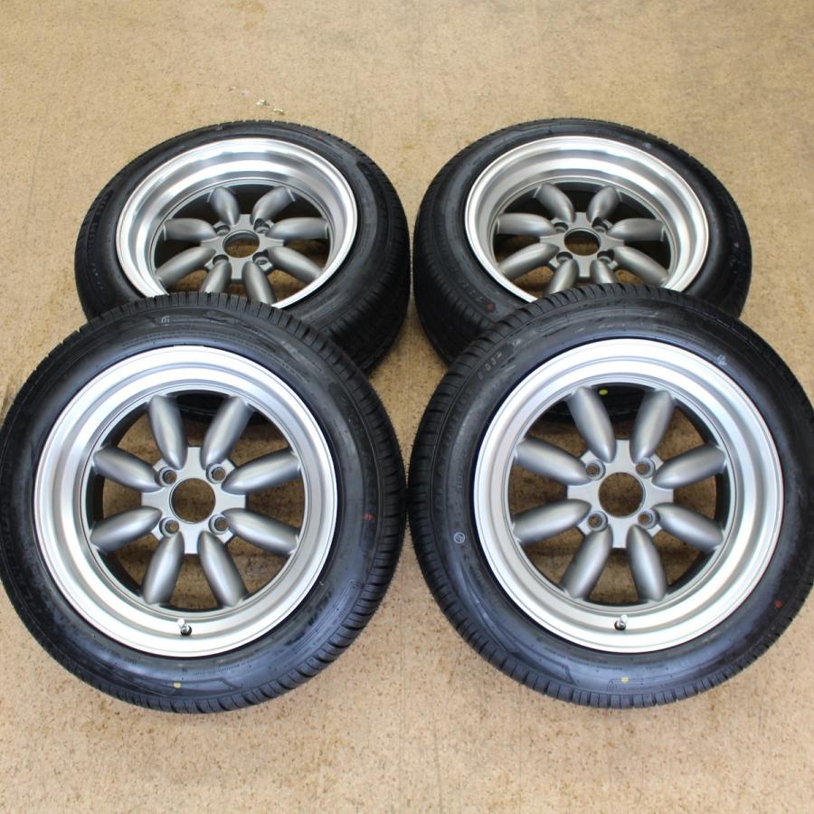 ワタナベ風 15インチ 8J PCD100 195/55R15 未使用タイヤ付 ワタナベ風 15インチ 8J PCD100 195/55R15 未使用タイヤ付