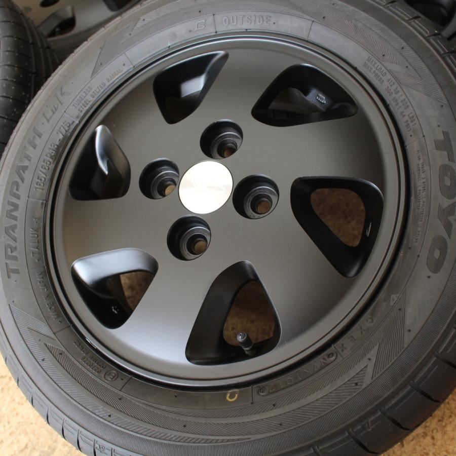 ダイハツ（DAIHATSU） 純正 13インチ マットブラック 新品タイヤ付き 4