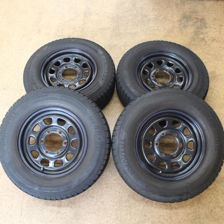 200系ハイエース用 国産スタッドレスタイヤ + デイトナブラック 15インチ iceGUARD 200系 ハイエース用 デイトナブラック 15インチ 215/70R15 溝