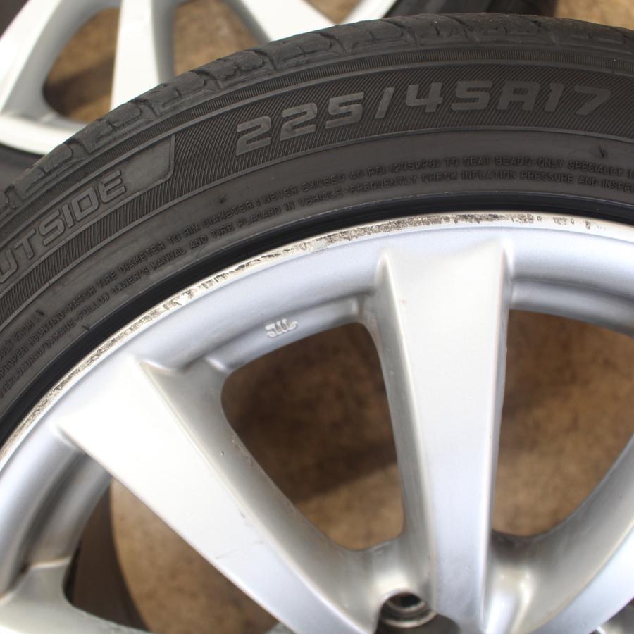 レクサスIS トヨタ車に　17インチ タイヤ　ホイール　4本セット レクサス IS 純正 17インチ 8J+45 PCD114.3 225/45R17 245/45R17