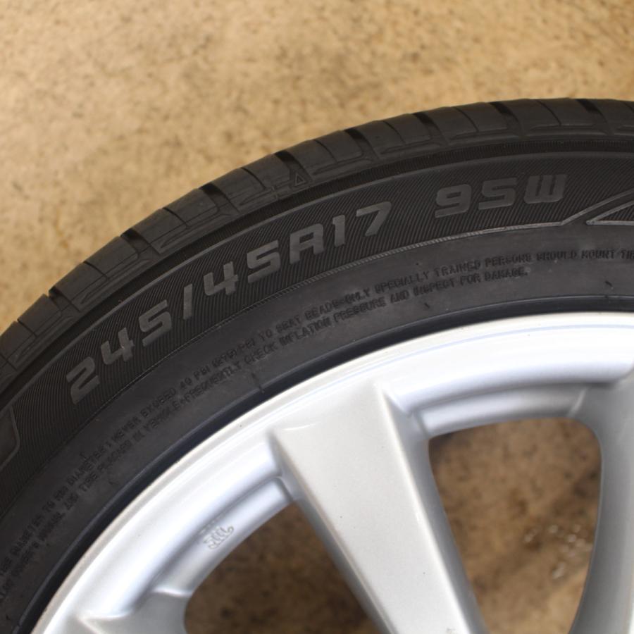 レクサス（LEXUS） IS 純正 17インチ 8J+45 PCD114.3 225/45R17 245