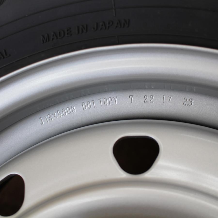 サクシード プロボックス ADバン 等 TOPY製 汎用スチール 13インチ 165/80R13 90/88N LT ヨコハマiG91 スタッドレス  4本SET(2)